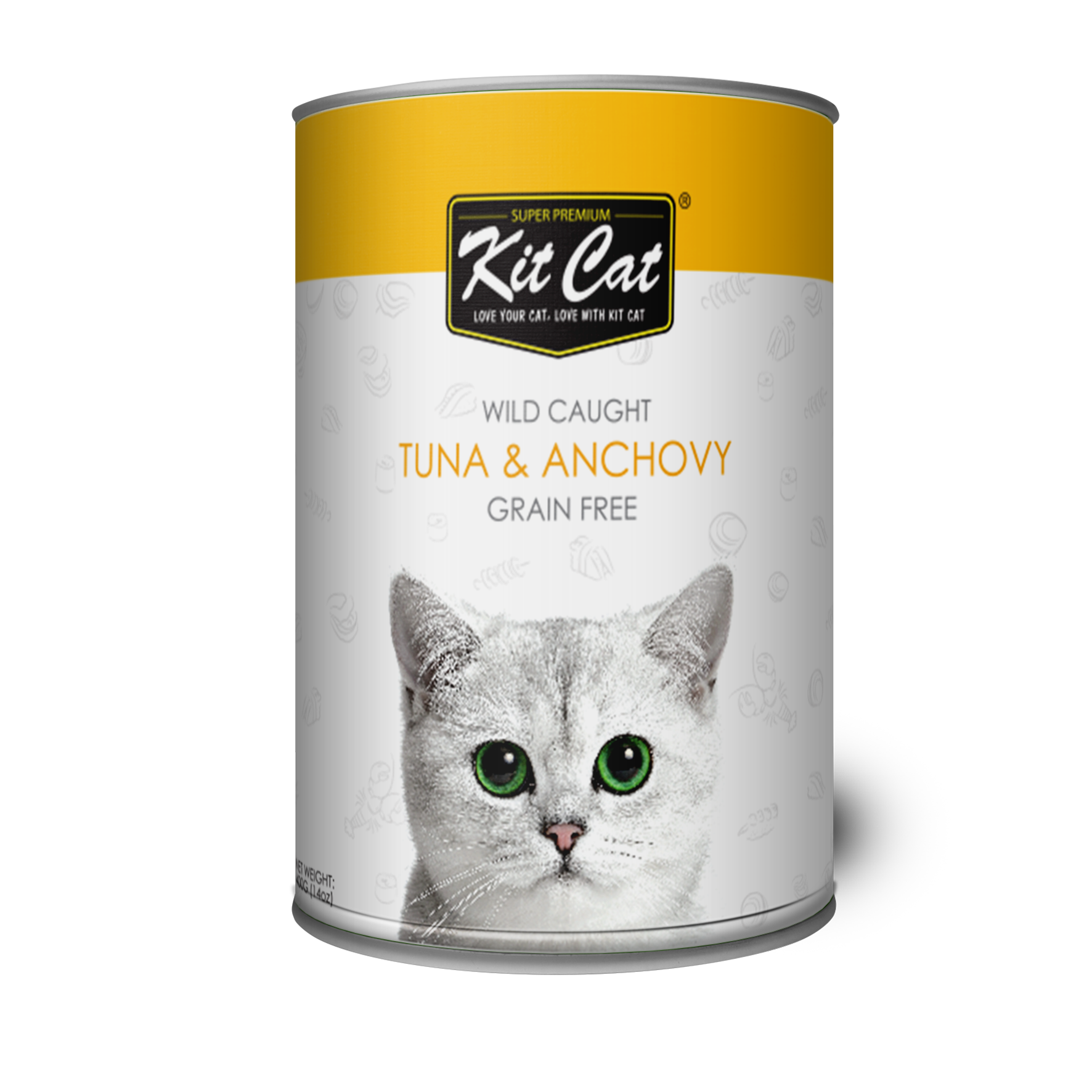 Kit Cat Wild Caught Tuna & Anchovy Canned Cat Formula 400gm